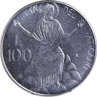 100 Lire reverse