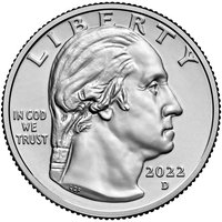 ¼ Dollar obverse