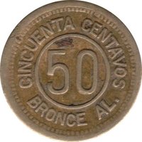 50 Centavos reverse