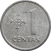 1 Centas reverse