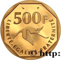 500 Francs reverse