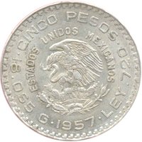 5 Pesos obverse