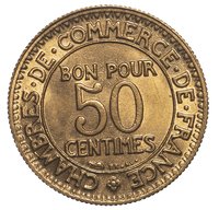50 Centimes reverse