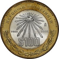 100 pesos reverse