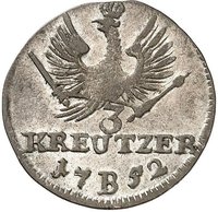3 Kreuzers reverse