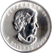 5 Dollars obverse