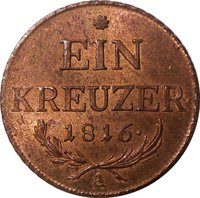 1 Kreuzer reverse