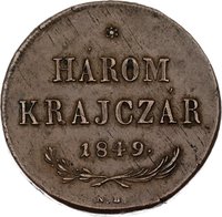 3 Kreuzer reverse