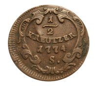 ½ Kreuzer reverse