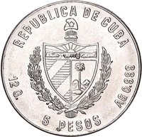 5 Pesos obverse
