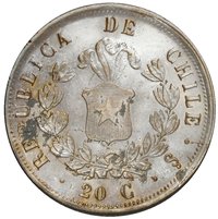 20 Centavos reverse
