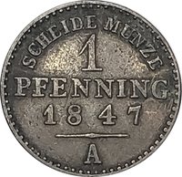 1 Pfennig reverse