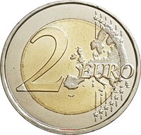 2 Euro reverse