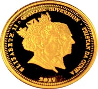 ¼ Sovereign obverse