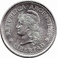 1 Centavo obverse
