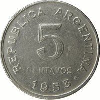 5 Centavos obverse