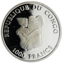 1000 Francs CFA obverse