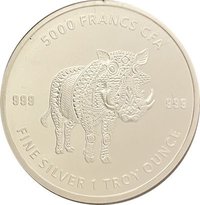 5000 Francs CFA reverse