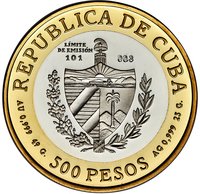 500 Pesos obverse