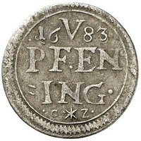 5 Pfennigs reverse
