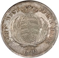 4⁄3 Saxon thaler reverse