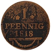 1 Pfennig reverse