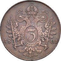 3 Kreuzer reverse