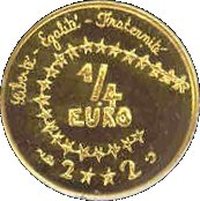¼ Euro reverse