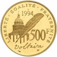 500 Francs reverse