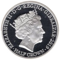 ½ Crown obverse