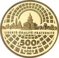 500 Francs reverse