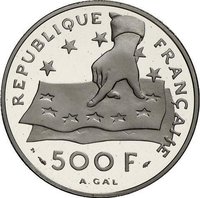 500 Francs reverse