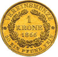 1 Krone reverse
