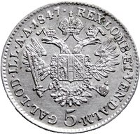 5 Kreuzer reverse