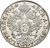 3 Kreuzer reverse