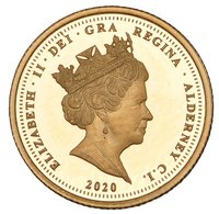 ¼ Sovereign obverse