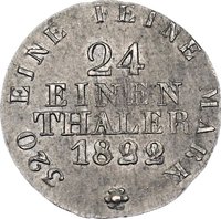 1⁄24 Thaler reverse