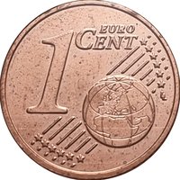 1 Euro Cent reverse