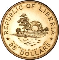 25 Dollars obverse