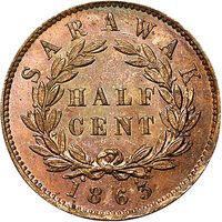 ½ Cent reverse