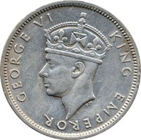 ½ Rupee obverse