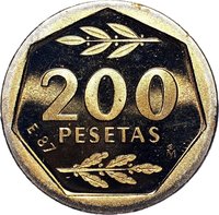 200 Pesetas reverse