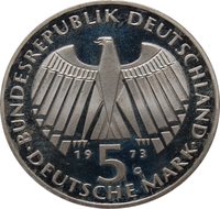 5 Deutsche Mark obverse
