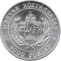 5000 Forint obverse