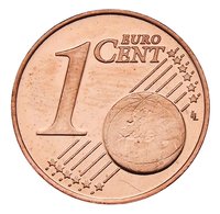 1 Euro Cent reverse