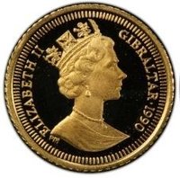¼ Sovereign obverse