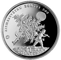 1 Lats obverse