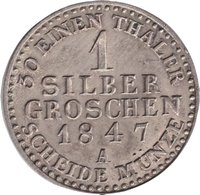1 Silbergroschen reverse