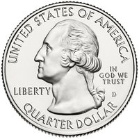 ¼ Dollar obverse