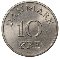 10 Øre reverse